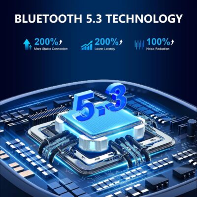 Bluetooth 5.3 Aux Car Adapter, SONRU Bluetooth Receiver for Car [Dual Connection & Mic Noise Cancellation], Aux Adapter with Plug-and-Play for Music/Hands-Free Calls/Stereo Audio - Image 2