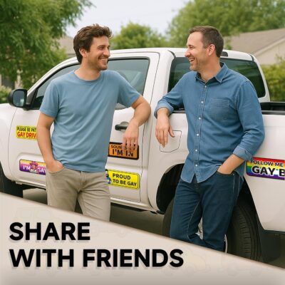 Funny Bumper Stickers Gay Pride Magnets Car Prank Stickers Magnetic LGBTQ Car Stickers for Vehicles and Trucks or Fridge Magnet - Image 4