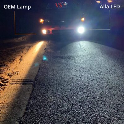 Alla Lighting 5200 Lumens 12278 PSX26W CANBus LED Bulbs, 6500K Xenon White Fog Lights H28W 12278 C1 12V Replacement Xtreme Super Bright Upgrade - Image 6