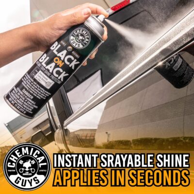 Chemical Guys AIR_SPRAY_1 Black On Black Instant Trim Shine Exterior Spray Dressing & Protectant, (Safe for Cars, Trucks, SUVs, RVs, & More) 11 fl oz - Image 5