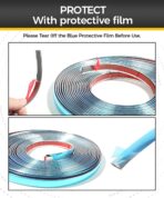 25FT Chrome Trim,Chrome Trim Molding,Car Accessories Chromes Strips for Cars,Body Side Molding Trim,Chromes Trim Tape,1/2" Automotive Trim Molding for Used on Car Bumpers,Sides,Door,Roofs - Image 4