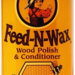 Howard Products Beeswax Wood Polish & Conditioner, Feed-N-Wax, Beeswax Furniture Polish For Wood, 16 Oz, Orange