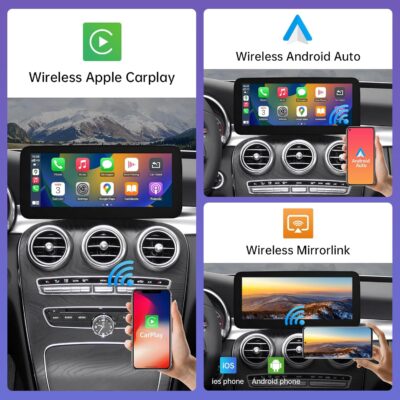 Road Top 10.25" CarPlay Screen Upgrade for Mercedes-Benz W205 W447 NTG5.0 2015-2018, Wireless CarPlay Android Auto Display, OEM System Retained, Car Touchscreen Replacement - Image 4