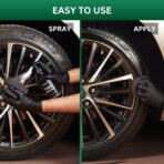 The Pro Stuff® Car Tire Shine Spray - Professional Satin Black Finish (No Greasy Wet Look) | No Sling Formula, Quick Drying Tire Dressing | Long Lasting Tire Protectant - Image 3