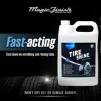 Magic Finish Tire Shine (1 Gallon) – Silicone-Based Tire Dressing for Long-Lasting Wet Look – High-Gloss Car Cleaning Supplies for Pro Detailing Results - Image 3