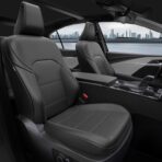 Custom Fit Seat Covers for Toyota Camry 2025-2026 LE/SE - Premium Faux Leather Full Set with 4-Layer Waterproof Protection