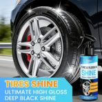 Deep Black Tire Shine Spray – Non-Greasy, No-Sling Tire Dressing Long-Lasting Hydrophobic & UV Protection Formula for Car, Truck, SUV & Motorcycle – 100ml/3.4oz - Image 3