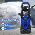 Pressure Washer, Power Washer with 4 Quick Connect Nozzles 1 Foam Cannon, High Pressure Cleaning Machine for Cars/Fences/Driveways/Patios/Farms/Home Cleaning - Image 2