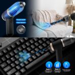 2-in-1 Handheld Vacuum & Blower with 20000PA Suction – 0.76 lb Weighs Mini Vacuum Cleaner Cordless for Quick Car, Home, Hand Vac with HEPA Filter & 5 Attachments - Image 7