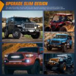 Nilight Slim LED Light Bar 31 Inch 78LED Single Row Spot Flood Combo Fog Driving Work Roof Bumper Lamp Offroad Lighting for 4x4 Trucks SUV ATV UTV - Image 6
