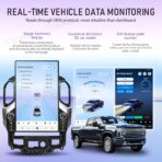 17.2 inch Touch Screen Upgrade Android Car Radio for Chevrolet Silverado GMC Sierra 2019-2024 Android 14 Car Stereo Carplay Android Auto GPS Navigation (Black) - Image 5