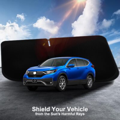 Car Sun Shade for 2017 2018 2019 2020 2021 2022 Honda CRV Windshield Sun Shade, Sun Visor Windshield Cover for CRV Front Window Sunshade Foldable Auto Interior Accessories UV Block to Keep Cool - Image 9