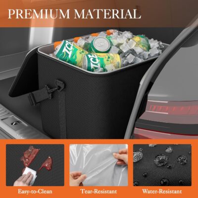 HOTOR Cooler Bag for Trunk Organizer - Portable Cooler for Car Organizer, Leakproof Car Cooler for Vehicle, Soft Small Cooler Fits Trunk Organizer with Cooler for Car & SUV - Image 5