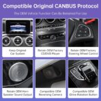 Road Top 10.25" CarPlay Screen Upgrade for Mercedes-Benz W205 W447 NTG5.0 2015-2018, Wireless CarPlay Android Auto Display, OEM System Retained, Car Touchscreen Replacement - Image 6