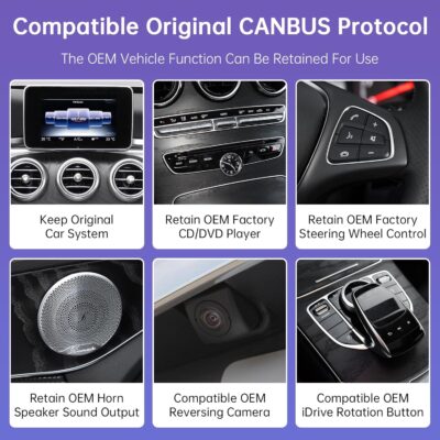 Road Top 10.25" CarPlay Screen Upgrade for Mercedes-Benz W205 W447 NTG5.0 2015-2018, Wireless CarPlay Android Auto Display, OEM System Retained, Car Touchscreen Replacement - Image 6