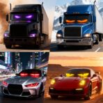 2PCs Programmable Scrolling Led Eyes Display, 23.62"x4.72" Flexible Devil Eyes Windshield with Remote and APP Control, Led Sign for Cars/Trucks/SUVs, Customizable Digital Display for Store School Hotel Party - Image 8