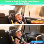 Car Window Shades for 2011-2023 4Runner - Rear Side Window Sun Shade for Baby, Breathable Mesh Car Privacy Window Covers, UV Protection & Heat Insulation for Road Trips Napping Camping (2 PCS) - Image 3