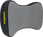 Goodyear Ergonomic Car Neck Pillow, Soft Memory Foam Headrest Pillow for Driving, Breathable & Removable Cover, Car Seat Headrest Cushion with Adjustable Strap, Neck Pain Relief, Grey