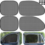 Tallew 4 Pack Car Window Shades Cling Sunshade for Sun Shade Baby Side Window Cover Automotive Window Sunshade Sun Protector Accessories Sun Shade for Privacy