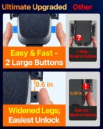 [Military-Grade Anti-Shake & 360° Rotatable Suction] 2026 Upgraded Car Phone Holder Mount【90+LBS Safest Strongest & Patent Certs】Dashboard Windshield Vent for iPhone 17 16 Pro Max Samsung,Matt Black - Image 7