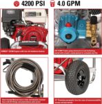 Simpson 4200 PSI Gas Pressure Washer, 4.0 GPM Commercial Power Washer, Cold Water, Honda GX390 Engine, 50' Hose, Aluminum Series, 49-State Compliant (ALH3228-S) - Image 2