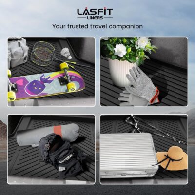 LASFIT Trunk Mat for Honda Civic Sedan 2022-2026 & Civic Sedan Hybrid 2025-2026, All Weather TPE Custom Fit Trunk Liner Trunk Tray Cargo Mat Cargo Liner Cargo Tray (Not for Hatchback/Type-R) - Image 6