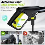 KEPEAK Power Pressure Cleaner for Effortless Cleaning with 4 Quick Connect Nozzles, 5000PSI, Foam Cannon, 52ft Hose Reel, for Cars Fences Driveways Patios - Image 6