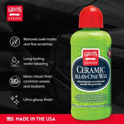 Griot’s Garage Ceramic All-In-One Wax for Car Waxing, Trucks, and RVs, Ideal for Defect Removal and Paint Protection, 16 Oz, 10895 - Image 3