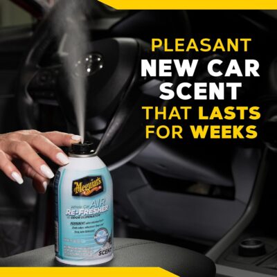 Meguiar's Whole Car Air Re-Fresher,Odor Fighting Mist, Fights Off Strong Vehicle Odors,Air Freshener, New Car Scent - Three 2 Oz Spray Bottles - Image 7