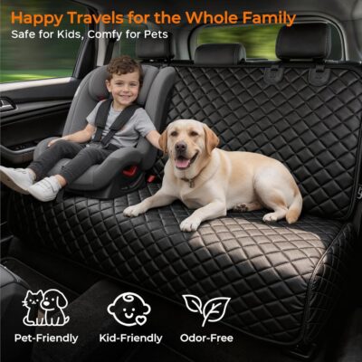 URPOWER Dog Car Seat Cover for Back Seat - Waterproof Car Seat Protector for Child Carseat & Pets, Nonslip Car Seat Covers for Cars, SUVs & Small Trucks - Image 7