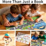 2 Pack Puffy Sticker Books for Kids Ages 3-5, Construction Truck and Vehicle Car Stickers for Toddlers Boys, 3D Reusable Stickers Books for Toddlers, Activity Book for Boys Party - Image 2