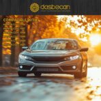 Dasbecan Left and Right Sun Visor Compatible with Honda Civic 1996-2001 iES CX DX EX EXR HX LX Gray Replacement - Image 5