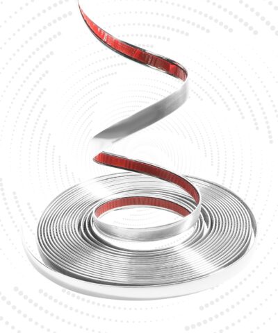 25FT Chrome Trim,Chrome Trim Molding,Car Accessories Chromes Strips for Cars,Body Side Molding Trim,Chromes Trim Tape,1/2" Automotive Trim Molding for Used on Car Bumpers,Sides,Door,Roofs - Image 3