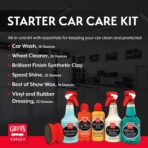 Griot's Garage Starter Car Care Kit, Vehicle Detailing Set, Includes Car Wash, Wax, Vehicle Detailer, Wheel Cleaner, Clay Bar, Vinyl and Rubber Dressing, 11131 - Image 2