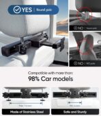 15.6 inch 4K Android.13 Car TV Headrest Monitor for Cars Back seat Rear Entertainment System, Support Phone Wireless Mirror Link Touch Screen,with WiFi/Bluetooth/HDMI/USB/Video Player (4G+64G(2*PCs)) - Image 6