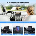 Topexplore 7" Wireless Apple CarPlay and Android Auto Screen with Magnetic Mount, Portrait/Landscape Switch, Portable Car Stereo with Bluetooth, Mirror Link, GPS, OTA Update - Image 6