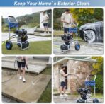 3500PSI Gas Pressure Washer, 2.3GPM Gas Powered High Pressure Washer with 209CC Engine, 4 Adjustable Nozzles, 25 ft High Pressure Hose for Cleaning Walls, Terraces, Vehicles, Garden (Blue) - Image 7
