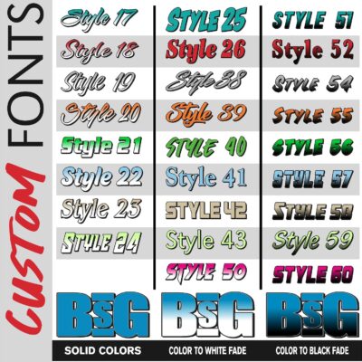 Custom Text Decal/Custom Vinyl Graphic/Premium Vinyl Lettering/Car, Truck, Van, Boat, Window, Wall Sticker CTDP - Image 3