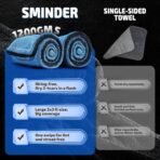 2-Pack 1200 GSM Car Drying Towels – Microfiber Towels for Cars (36" x 24"), Ultra-Absorbent, Streak-Free, Scratch-Free, No Water Spots, Double-Twist Pile & Edgeless Design(Blue) - Image 2