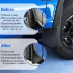 Mud Flaps Splash Guards for Ford F-250 F-350/2017-2024 Front Rear Mudflaps Mud Guard for Trucks 4PCS Set Black OEM Fender Flares No Need to Drill Holes,Easy Install - Image 3