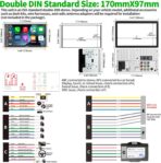 SJoyBring [QLED Screen Upgrade] 7" Double Din Car Stereo with Dash Cam, Wireless Apple CarPlay and Android Auto, Bluetooth, 240W 4.2-Channel Audio Output, MirrorLink, Backup Camera, AM/FM Car Radio - Image 6