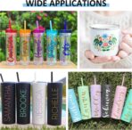 Lya Vinyl 65 Pack Permanent Vinyl, Self Adhesive Vinyl Sheets for Cutting Machine, Permanent Outdoor Sheets for Party Decoration, Sticker, DIY Mug, Car Decal - Image 5