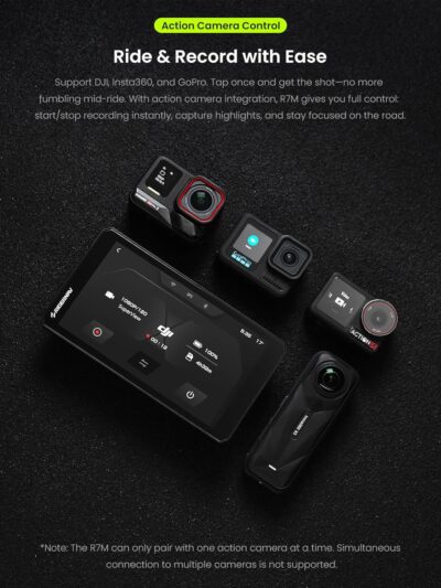 R7M 7" Wireless Motorcycle CarPlay & Android Auto for BMW Motorcycles - Native Wonder Wheel & Action Camera Control (GoPro/Insta360)| TPMS/RPM| OTA Updates|1200-Nit IP69K GPS | Nav Prep 5/6 - Image 4