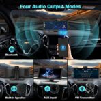 Portable Apple CarPlay Screen for Car, 10.26“ Wireless CarPlay & Android Auto Touch Screen Voice Control Navigation, 4K Dash Cam & 1080P Backup Camera DVR Recording Plug & Play for Car Truck - Image 8