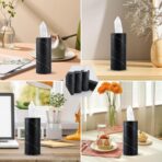 SINGARO Car Tissue Holder, 4 Pack Car Cup Holder Facial Tissues with Travel Tissue Bag, Quick and Convenient Flower Combination Car Tissue Box(4 Canisters/200 Tissues) Black - Image 6