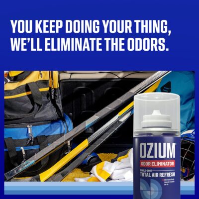 OZIUM® Air Freshener Odor Eliminator, 2oz Single Shot Total Air Refresh & Car Air Freshener – Original – 4 Pack - Image 3