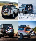 RV Spare Tire Cover with American Eagle USA Flag, Trailer Tire Covers PVC Leather for Truck SUV Wrangler Camper Vehicle Wheel Cover Waterproof Sun Dust Protection 14 inch - Image 8