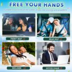 Mini Car Mounted Seat Back Cooling Fan Portable Vehicle Fan 3 Speed Headrest Silent Cooler Car Seat Cooling Fan for SUV RV Truck Sedan Mini Seat Fan for Office for Kids (Black) - Image 7