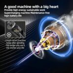 Cordless Pressure Washer with Recharge Battery Powered, 6-in-1 Smart Nozzle, 27 Feet Spray Distance, Handheld Wireless Water Gun for Home, Car, Yard, Pet, Plant - Image 7