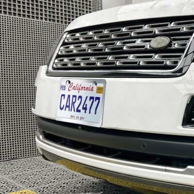 Solid Silver License Plate Frames 2 Pack, 2 Holes Rust-Proof License Plate Holder, Universal Car Stainless Steel License Plate Frame for Women & Man (Screws & Chrome Caps) by Lengnoyp - Image 3